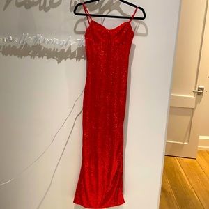 Jessica rabbit red sequins dress
